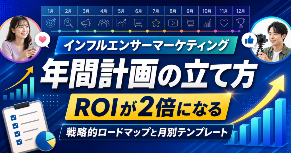 インフルエンサーマーケティング年間計画の立て方|ROIが2倍になる戦略的ロードマップと月別テンプレート